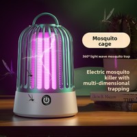 Nuevo Matamosquitos Eléctrico No Tóxico para el Hogar con Clasificación IP33, Trampa de Doble Uso con Luz UV para Interiores/Exteriores, Repelente para Camping