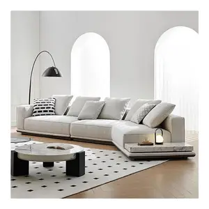 Horizon Cotton And Linen Fabric Sofa Designer Modern Italian Luxury Three-seat Living Room Sofas