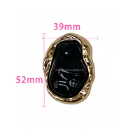 Hebilla Decorativa para Zapatos de Plástico Electrochapado, Adorno de Doble Capa con Forma de Rombo para Zapatos, Multicolor, Venta al por Mayor