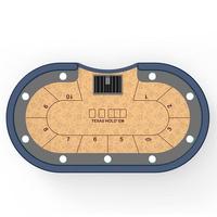 YH 8-10 Joueurs Luxe Miti Couleurs Lumière LED Casino Poker Table Fabriqué en Chine