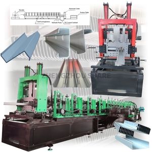 Máquina formadora automática de rollos <span class=keywords><strong>C</strong></span> Purlin Metal CZ Channel Purlin Dos en uno Purlin Máquina para fabricar perfiles Máquina para fabricar azulejos - Product Image 1