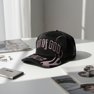 <span class=keywords><strong>Gorras</strong></span> de Béisbol OEM ODM Personalizadas con Logotipo Bordado en 3D, Forro de Satén, Gorra de Béisbol de 5 Paneles, <span class=keywords><strong>Gorras</strong></span> G5 Nfc Son of God Black Baez - Product Image 5