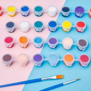 3ml 12 colores Juego de <span class=keywords><strong>pintura</strong></span> <span class=keywords><strong>acrílica</strong></span> Artista no tóxico Gesso <span class=keywords><strong>Pintura</strong></span> Lienzo DIY Dibujos para niños - Product Image 1