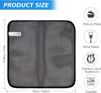 Chiffons de filet de lavage de vaisselle Tampon à récurer à séchage rapide Inodore Mesh Chiffons de nettoyage de cuisine