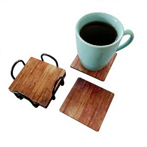 <b>Wood</b> Coaster Rustic Country Style Eco-Friendly Reusable Customizable Table Accessories <b>Placemats</b> Tea Cup Pads for Home Hotel - Product Image 1