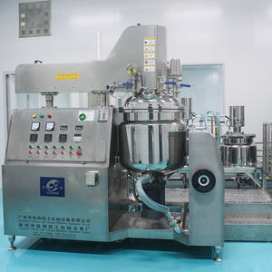 Tangki Pencampur Vakum 100L Tipe Pengangkat Hidrolik Pemanas Listrik Homogenizer Bawah Pengaduk Emulsifikasi Vakum - Product Image 2