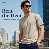 JENI Private Label 150gsm Heren Crew Neck Shirt Snel Droogend Ademend Zonwerend Top voor Kledingmerken