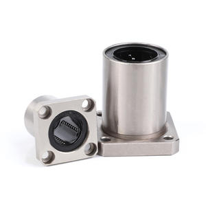 Fournisseur direct d'usine, roulements linéaires à bride carrée électro-plaqués LMK-UUA, rails de guidage lisses, roulements coulissants CNC, modèle LM10UU - Product Image 1