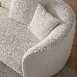 โซฟา3-4ที่นั่งโซฟาสีขาวสำหรับห้องนั่งเล่นในร่มการตกแต่งรูปตัวแอลสำหรับโรงแรมความสะดวกสบายทันสมัย - Product Image 4