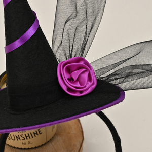 Sombrero <span class=keywords><strong>de</strong></span> <span class=keywords><strong>Bruja</strong></span> Morado con Accesorios para el Cabello <span class=keywords><strong>de</strong></span> Rosa, Diadema <span class=keywords><strong>de</strong></span> Terror, Accesorios <span class=keywords><strong>de</strong></span> Cosplay, Decoraciones para Fiestas <span class=keywords><strong>de</strong></span> Halloween, <span class=keywords><strong>Precio</strong></span> al por Mayor <span class=keywords><strong>de</strong></span> Nicro - Product Image 6
