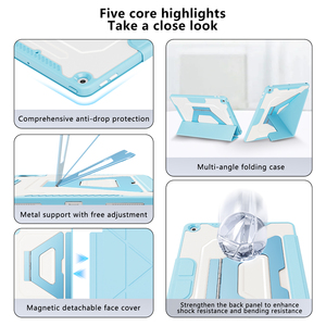 Étui de protection en alliage d'aluminium pour tablette <span class=keywords><strong>iPad</strong></span> 10,2 pouces 7e/8e/9e génération avec emplacement pour stylet et protection magnétique - Product Image 2