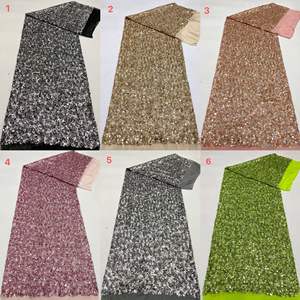 Nouveau tissu à paillettes élastique en maille + 3+5 mm, paillettes colorées, accessoires pour robes, chaussures, sacs, chapeaux - Product Image 6