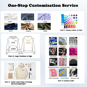 Wholesale <strong>Men</strong> Tracksuit Custom Logo Blank Boxy Heavyweight Fleece Zip up <strong>Hoodie</strong> and Sweatpants 2 Sets <strong>for</strong> Man Streetwear - Product Image 6