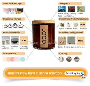 Perfume Natural Familia Flor Seca Lavanda Rosa Protección del Medio Ambiente Etiqueta <span class=keywords><strong>Privada</strong></span> Cáscara de Coco Cera de Soja Vela Perfumada - Product Image 6