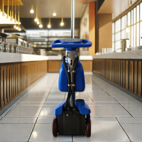 Machine à laver les sols sans fil, 3 en 1, multifonction, à pousser, avec vadrouille d'aspiration et épurateur pliable