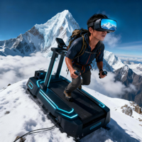NINED Machine de jeu VR à faible encombrement, simulateur d'intérieur, plateforme de course à pied, utilisation en centre commercial, métal durable