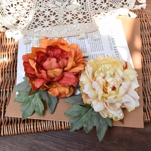 Pince à cheveux en soie style Tang, pivoine chinoise traditionnelle, accessoire de coiffure vintage pour la plage et les spectacles - Product Image 3