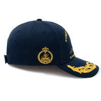 Cappellino da baseball della Forza Navale del Kuwait ricamato con nave e bandiera, cappello da sole per esterni per uomo e donna, ricamo personalizzato