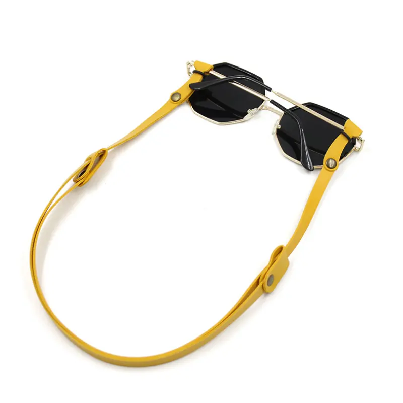 Adjustable Faux Leather Sunglasses Lanyard Glasses Chain Cord Eyeglasses Neck Strap Decoration