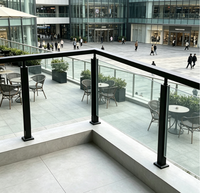 Profil de base en aluminium durable pour verre trempé soumis au vent sur passerelles côtières, plateformes et escaliers ouverts