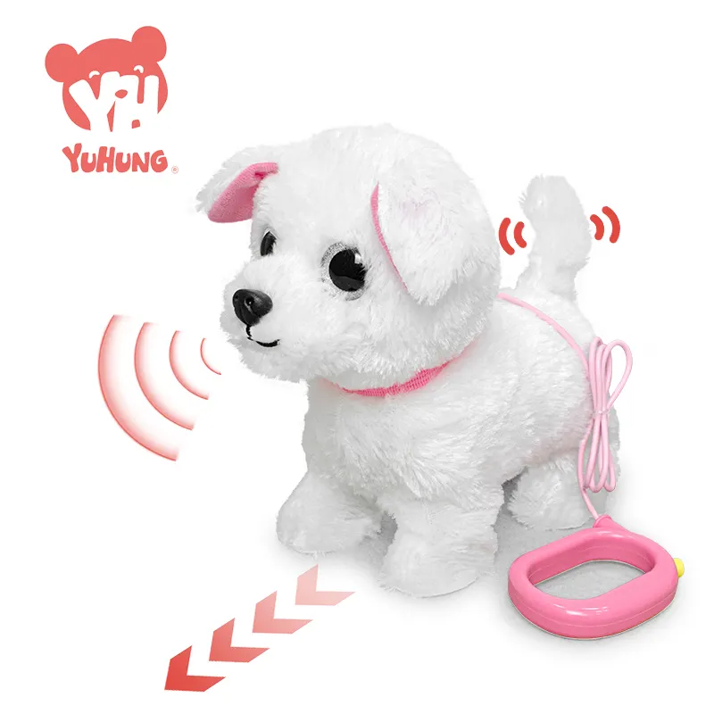 Superventas, juguete electrónico de peluche para mascotas para niños, cachorro electrónico para caminar, perro de peluche, juguetes interactivos para niños