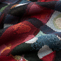 Housse de coussin géométrique bohème en polyester et coton tricoté à motif personnalisé, décoration intérieure, impression numérique