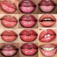 En gros, Ensemble de maquillage végan DIY personnalisé avec gloss et crayon à lèvres à nœud rose doré, mignon, pour marque privée