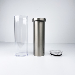 Gobelet isotherme sous vide en acier inoxydable de 20 oz, anti-fuite, à double paroi, à paillettes, droit, portable, vierge pour sublimation - Product Image 2