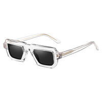 Vente en gros de lunettes de soleil à monture grise Lunettes de soleil unisexes confortables en acétate de tortue TAC de haute qualité pour hommes et femmes