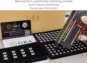 อัญมณีหลวมมอสซาไนต์ตัดเพชรหลายสี - Product Image 5