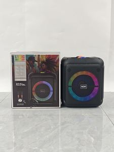 Caixa de Som Profissional Sem Fio NDR-2210 de 10 Polegadas RGB com Microfone Sem Fio para Karaokê - Product Image 2