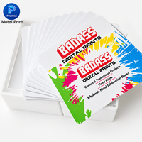 Feuille d'aluminium de sublimation de haute qualité, procédé de coulée, plaque métallique personnalisée pour cartes de visite 5x7