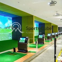 Centre d'Expérience Sportive Numérique Interactif Coréen pour la Pratique de Golf en Salle – Amusement Commercial