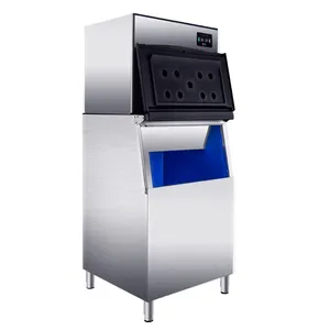 En acier inoxydable 160kg 200kg petite maison mini bar machine à glace soda boisson congélateur refroidisseur croissant de lune forme machine à glaçons