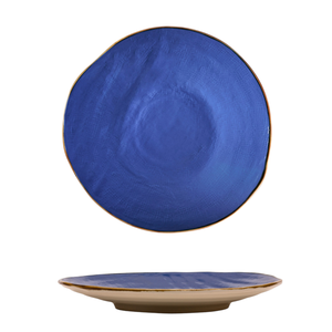 LIGNE MÉDITERRANÉENNE - ASSIETTE PLATE EN GRÉCIER BLEU DIAM. 28CM H 4CM - Product Image 1