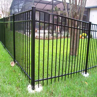 Clôture extérieure en aluminium métallique avec service de modélisation 3D inclus, panneau de clôture en fer pour jardin
