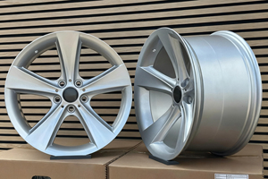 Rines de Aleación de Aluminio Fundido para Automóvil de Pasajeros, 18x7.<span class=keywords><strong>5</strong></span> Pulgadas, 5x114.3, 5x120, Negros con Acabado Brillante Cóncavo, Negro Plateado para <span class=keywords><strong>E34</strong></span> E38 E39 - Product Image 5