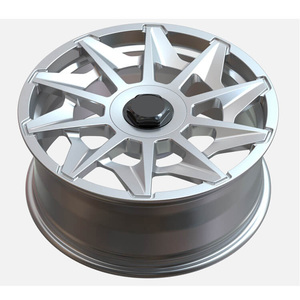 جوفا عجلات الفضة مزورة حافة الفضة <span class=keywords><strong>16</strong></span> 17 بوصة لفوكسهول - Product Image 3