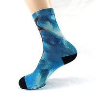 Chaussettes imprimées par sublimation personnalisées à motif animalier 3D, design tendance automne, pour hommes et femmes, épaisses, séchage rapide