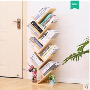 Étagère de livres en bois massif pour enfants et étudiants, étagère Simple à plusieurs niveaux, en forme d'arbre créatif, porte-magazines, en pin - Product Image 2