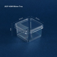 Boîte d'emballage carrée transparente en PET de qualité alimentaire avec impression UV pour gâteaux et desserts, idéale pour la pâtisserie