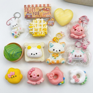 Jouet Squishy en Silicone de Qualité Alimentaire, Animaux Marins Cousus, Texture Boue Souple, Jouet Mochi <span class=keywords><strong>à</strong></span> Presser, Anti-Stress, Sac Surprise en PVC - Product Image 3