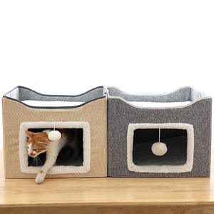 บ้านแมวสองชั้นแบบสากลบ้านแมวบ้านแมวสี่ฤดูอบอุ่น - Product Image 6