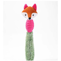 Nuevo Juguete Chirriante de Peluche con Forma de Perro de Dibujos Animados, Juguete Interactivo de TPR para Masticar, Juguete Sonoro para Mascotas, para Cachorros Pequeños y Medianos