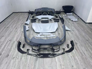 Kit de Carrocería para <span class=keywords><strong>Ferrari</strong></span> 488 Pista, Fibras de Carbono Secas, Faldones Laterales, Divisor de Parachoques Delantero, Capó del Motor, Parachoques Traseros - Product Image 3