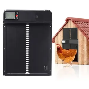 Top sale aromatic door chicken with timer programmable aluminum chicken coops door automatic timing chicken door ip45