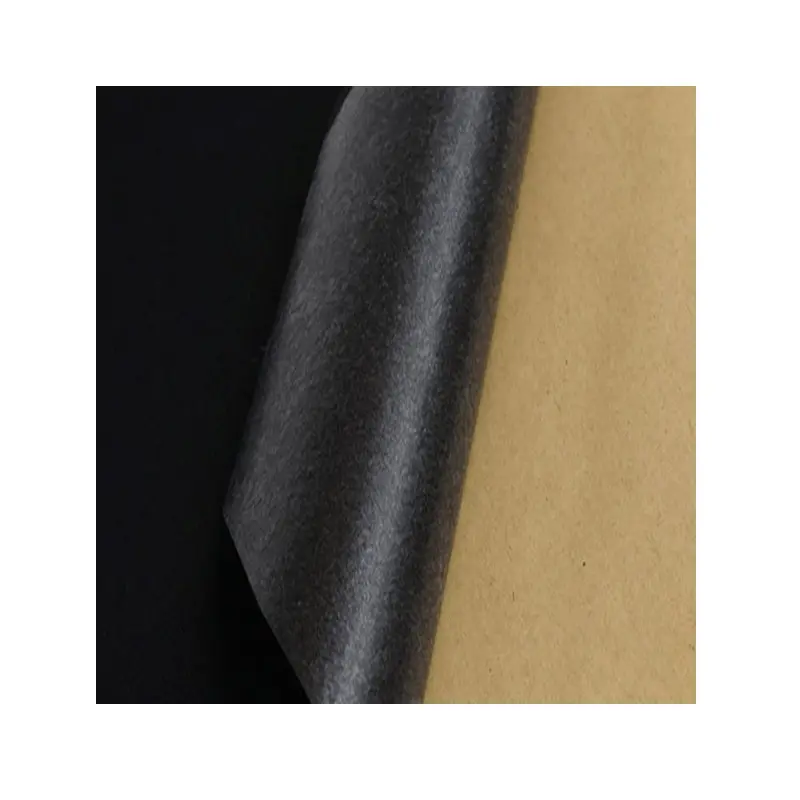 Produttore Non tessuto autoadesivo floccaggio tessuto posteriore materiale di imballaggio adesivo armadio tessuto di velluto <span class=keywords><strong>nero</strong></span>