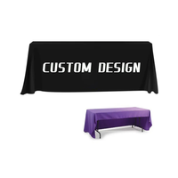 Nappe de table à couverture complète de haute qualité, résistante aux rides, couverture de table à chevalet ignifuge pour étal de marché