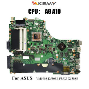كمبيوتر محمول <span class=keywords><strong>X550ZE</strong></span> VivoBook X550Z K555Z A555Z VM590Z K550ZE F550ZE A550ZE <span class=keywords><strong>X550ZE</strong></span> لوحة رئيسية مع A8 A10 CPU Stk - Product Image 2
