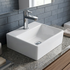 À vendre céramique blanc carré comptoir bassin porcelaine évier pour salle de bain cuisine salon - Product Image 1
